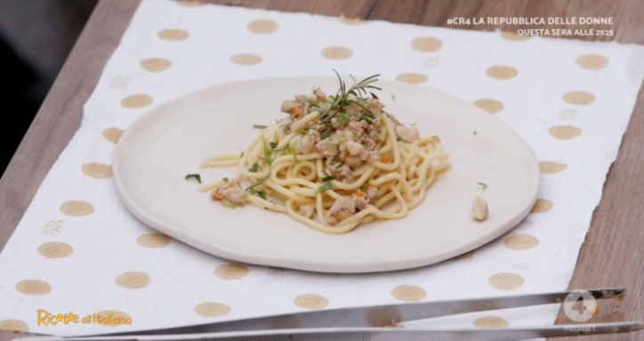 ricetta bigoli rete 4