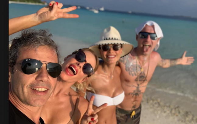 facchinetti e marcuzzi in vacanza insieme