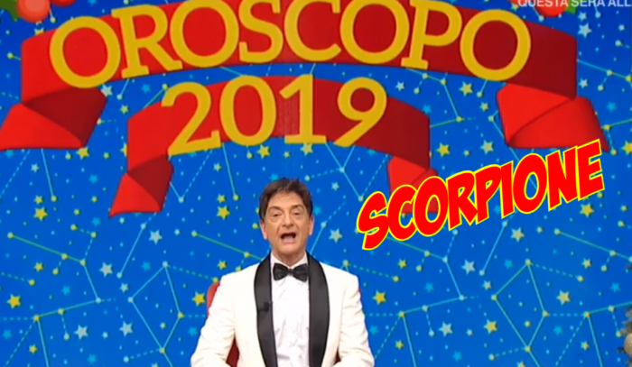 oroscopo scorpione 2019