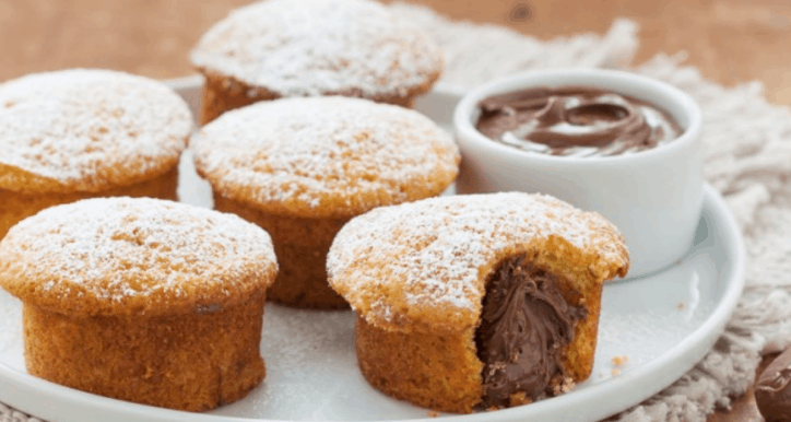 muffin con nutella