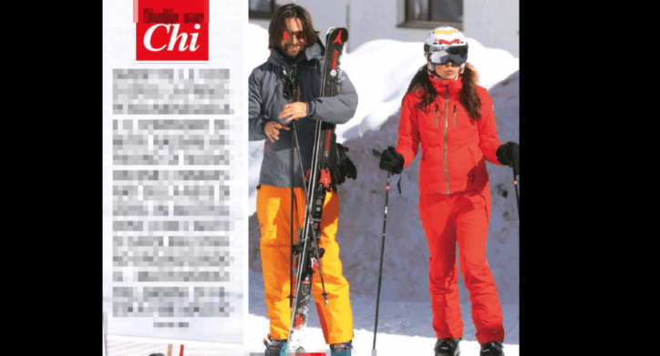 charlotte casiraghi sulla neve