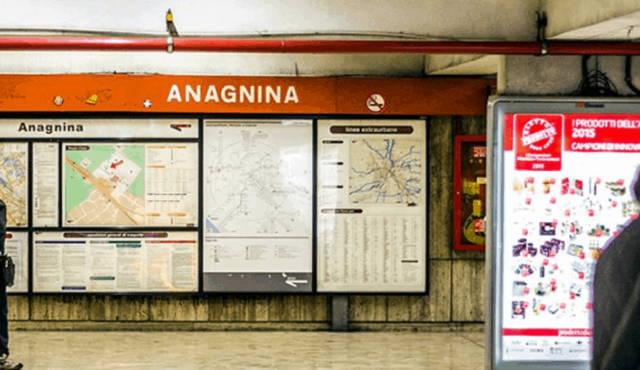 roma metro a anagnina chiusa