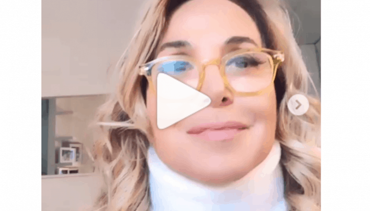 barbara d'urso incidente e collare