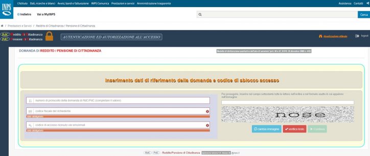 reddito di cittadinanza integrazione domande