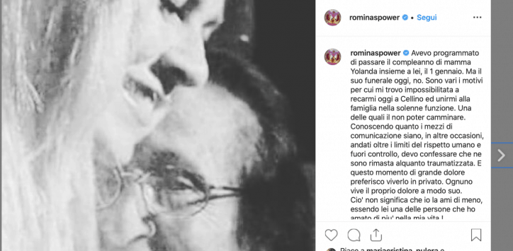 la mamma di al bano e Romina power