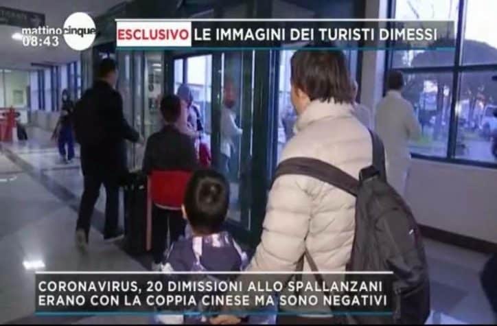 coronavirus, i 20 turisti cinesi sono stati dimessi