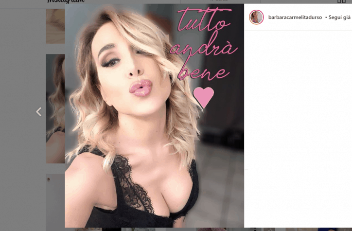 barbara durso emozionata