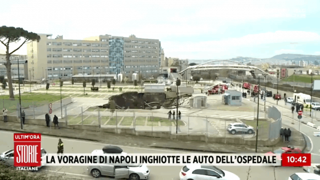 voragine ospedale napoli
