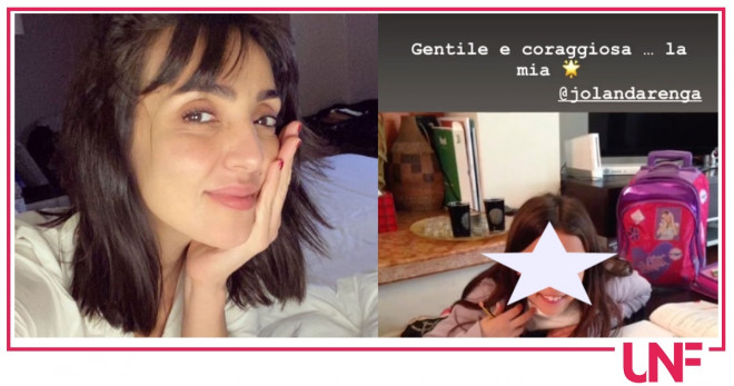 ambra angiolini messaggio figlia