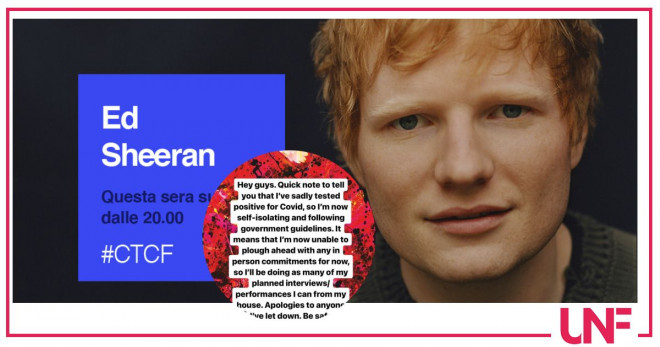 ed sheeran positivo covid 19