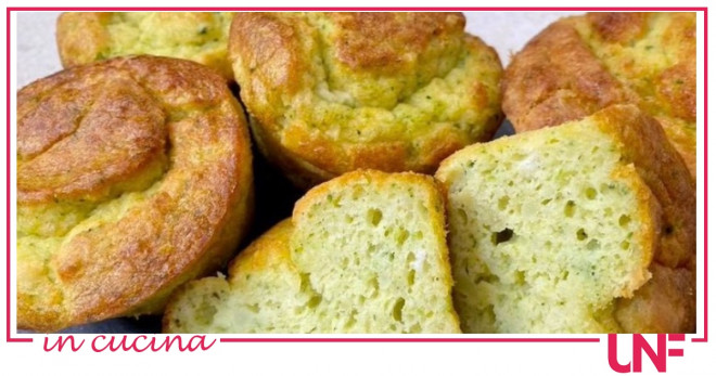 muffin broccoli cotto e mangiato