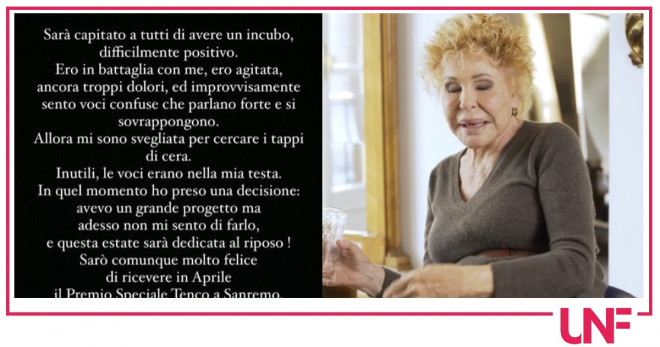 ornella vanoni come sta
