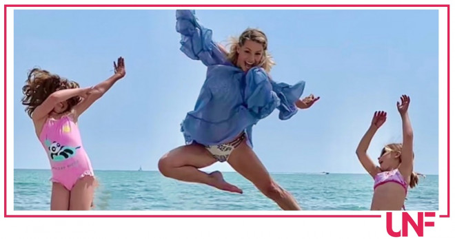 Michelle Hunziker sole celeste