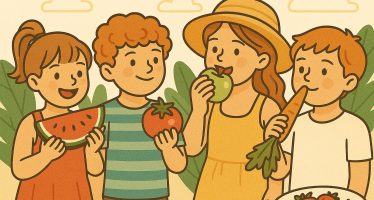 bambini frutta e verdura