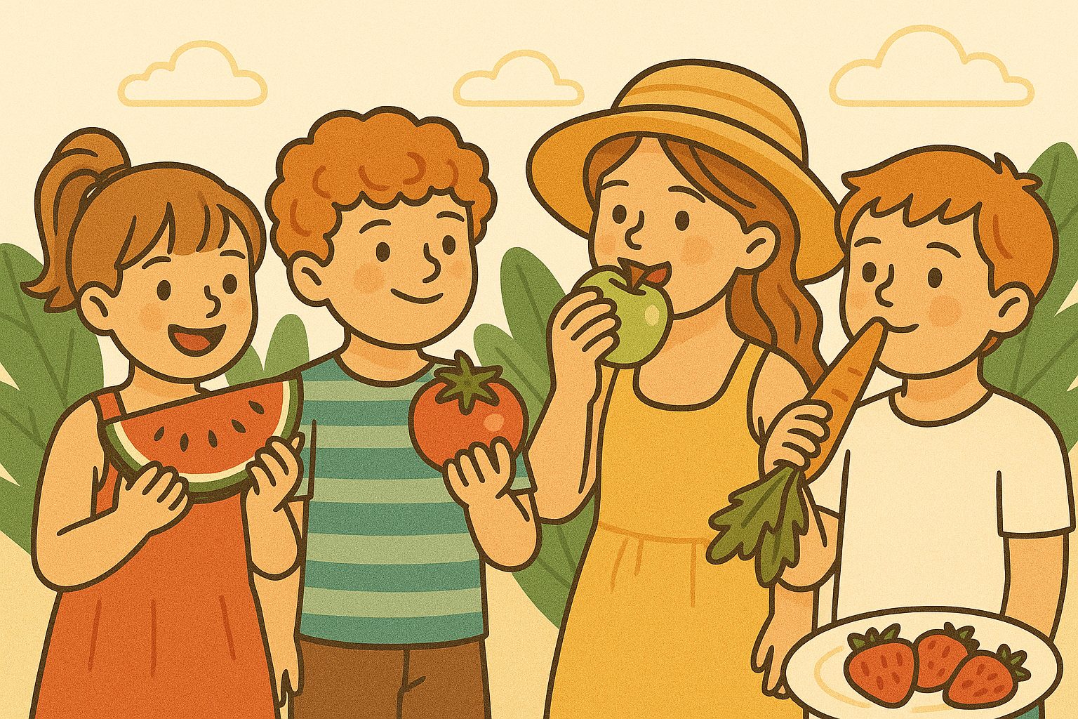 bambini frutta e verdura