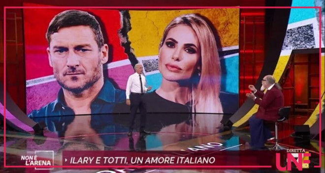 non è l'arena totti ilary