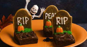 dolci halloween tombe brownies