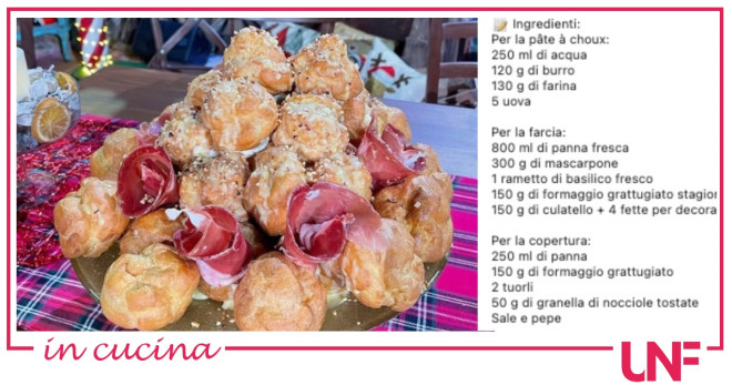 persegani profiterole salati