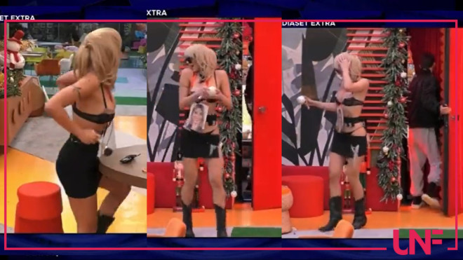 antonella imita oriana disgusto sui social