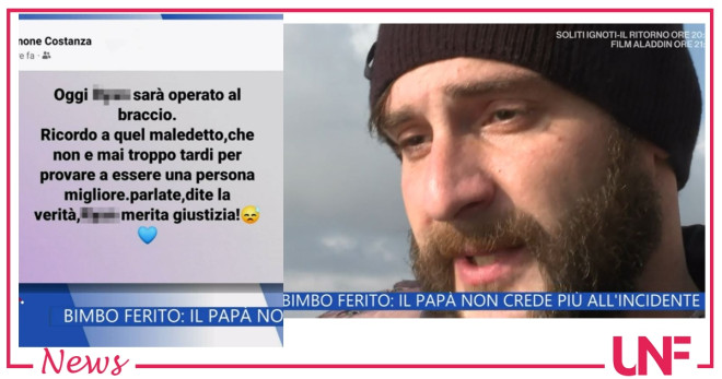 bambino ferito ventimiglia
