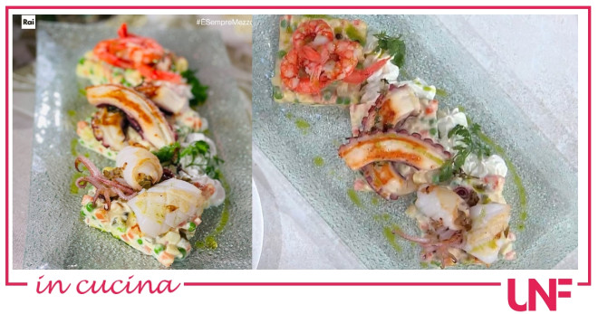insalata russa e pesce