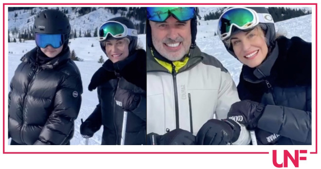 Antonella Clerici capodanno neve