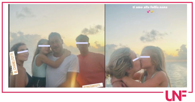 totti figli crociera