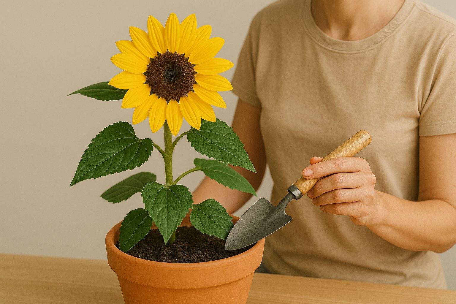 coltivare girasoli in casa