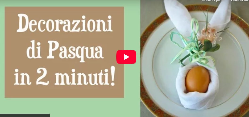 tovagliolo coniglietto pasqua