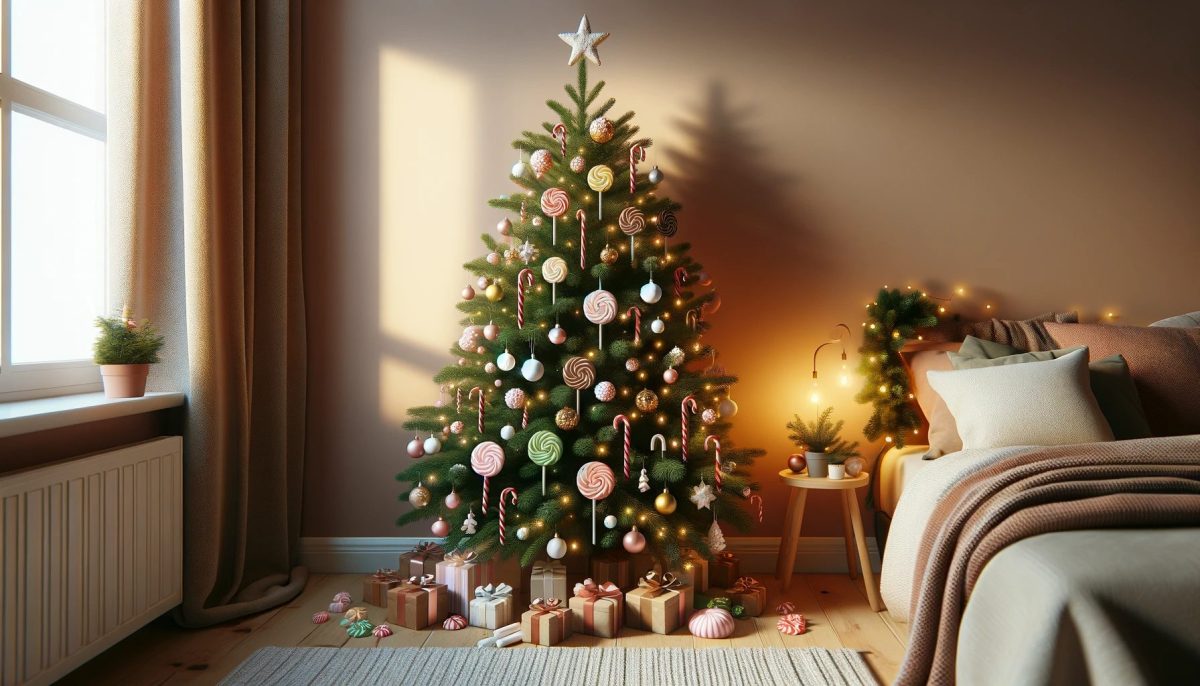 Albero di Natale a tema: per i bambini un trionfo di caramelle e
