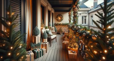 natale addobbi balcone interno