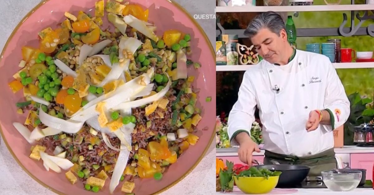 Sergio Barzetti è tornato davvero ricetta riso rosso con verdure