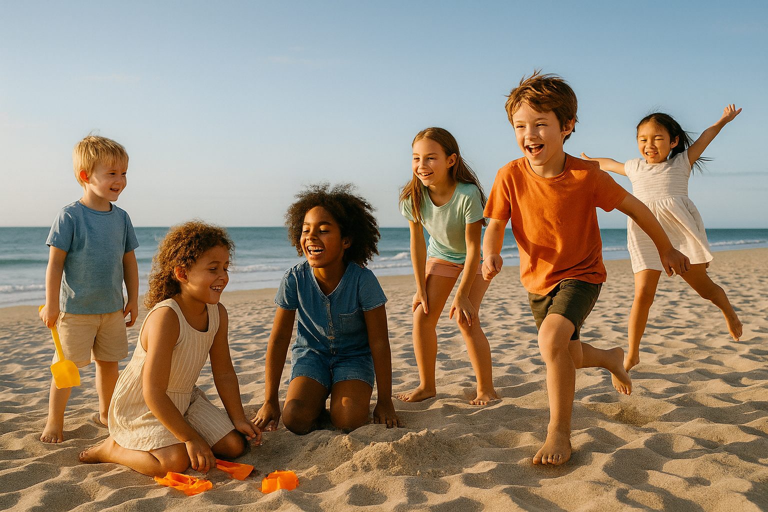 sabbia bambini mare