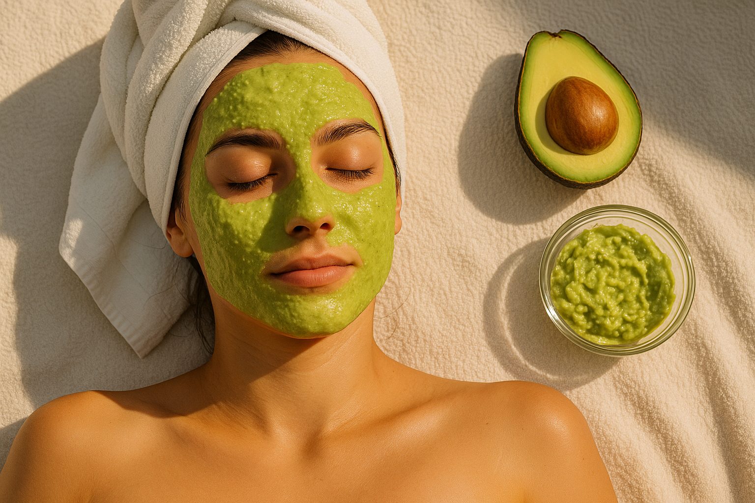 maschera dopo solo home made avocado
