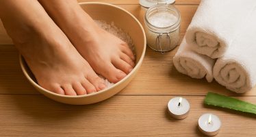 cura del corpo con il sale
