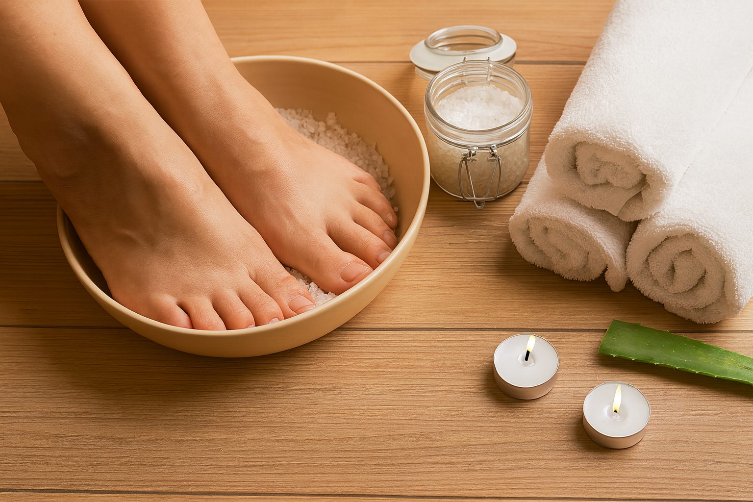 cura del corpo con il sale