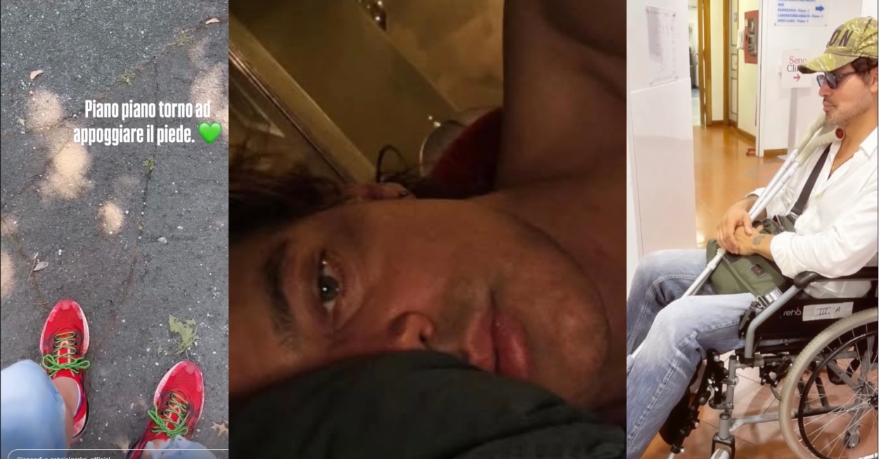 Gabriel Garko piede