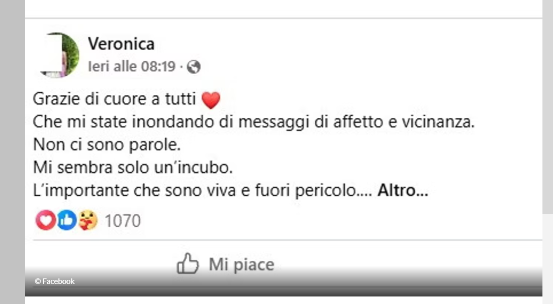 veronica sopravvissuta femminicidio social