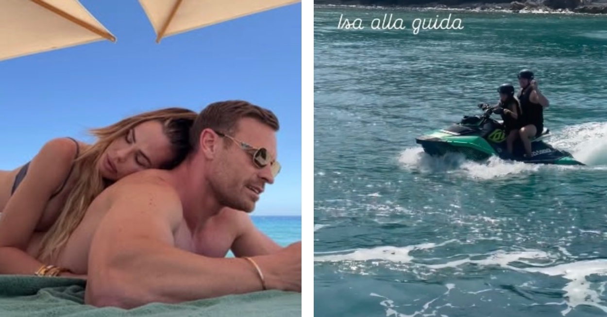 isabel Totti moto d'acqua