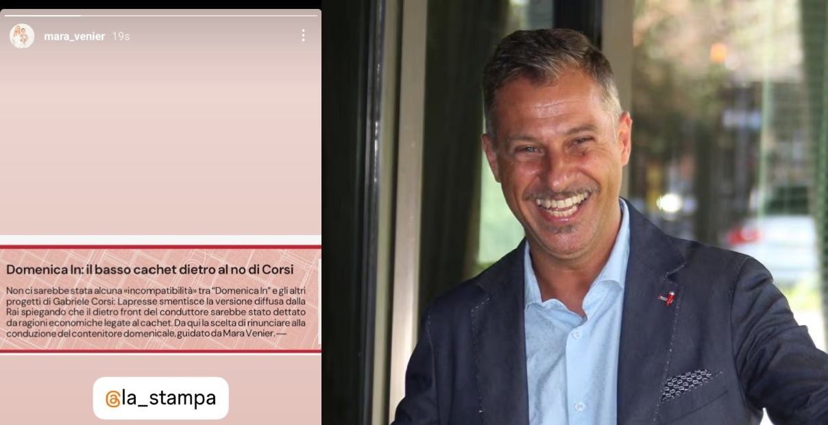 mara venier e gabriele corsi domenica in
