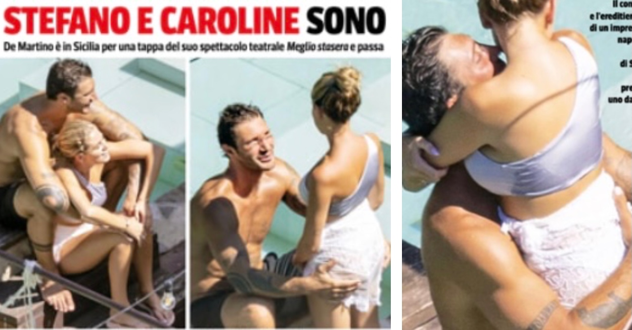 Stefano De Martino carline piscina
