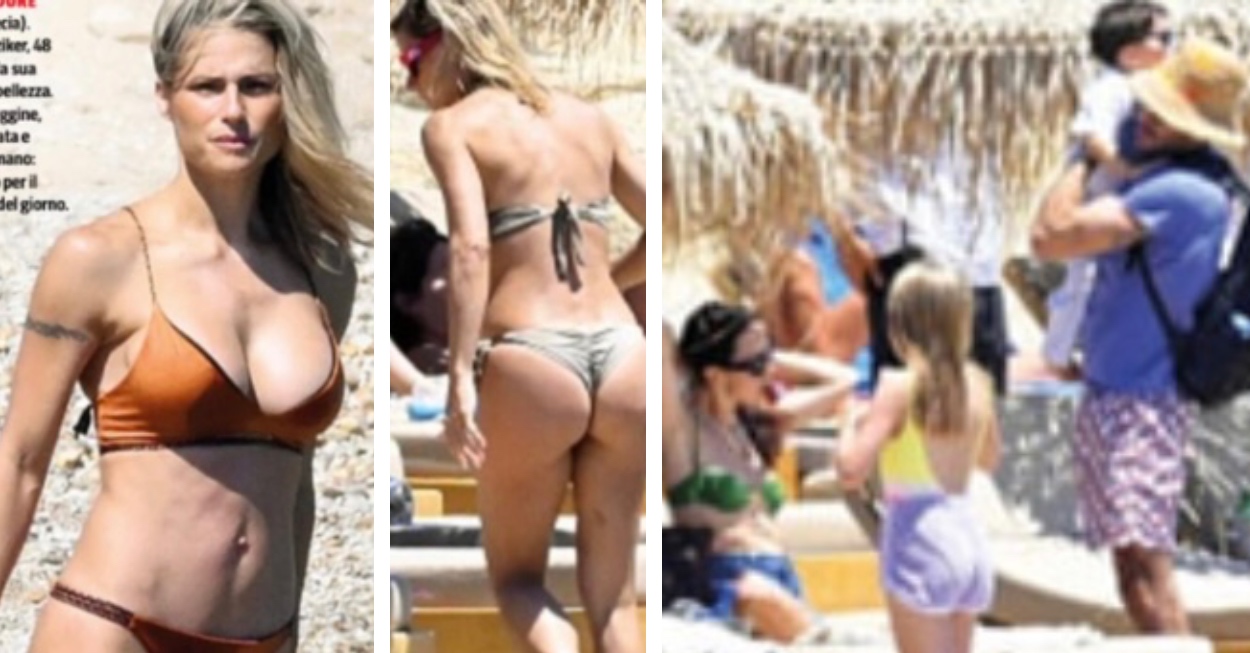 michelle hunziker spiaggia