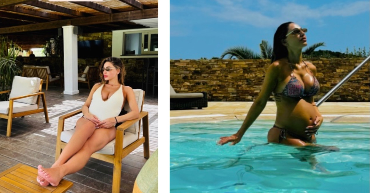 anna tatangelo pancione bikini