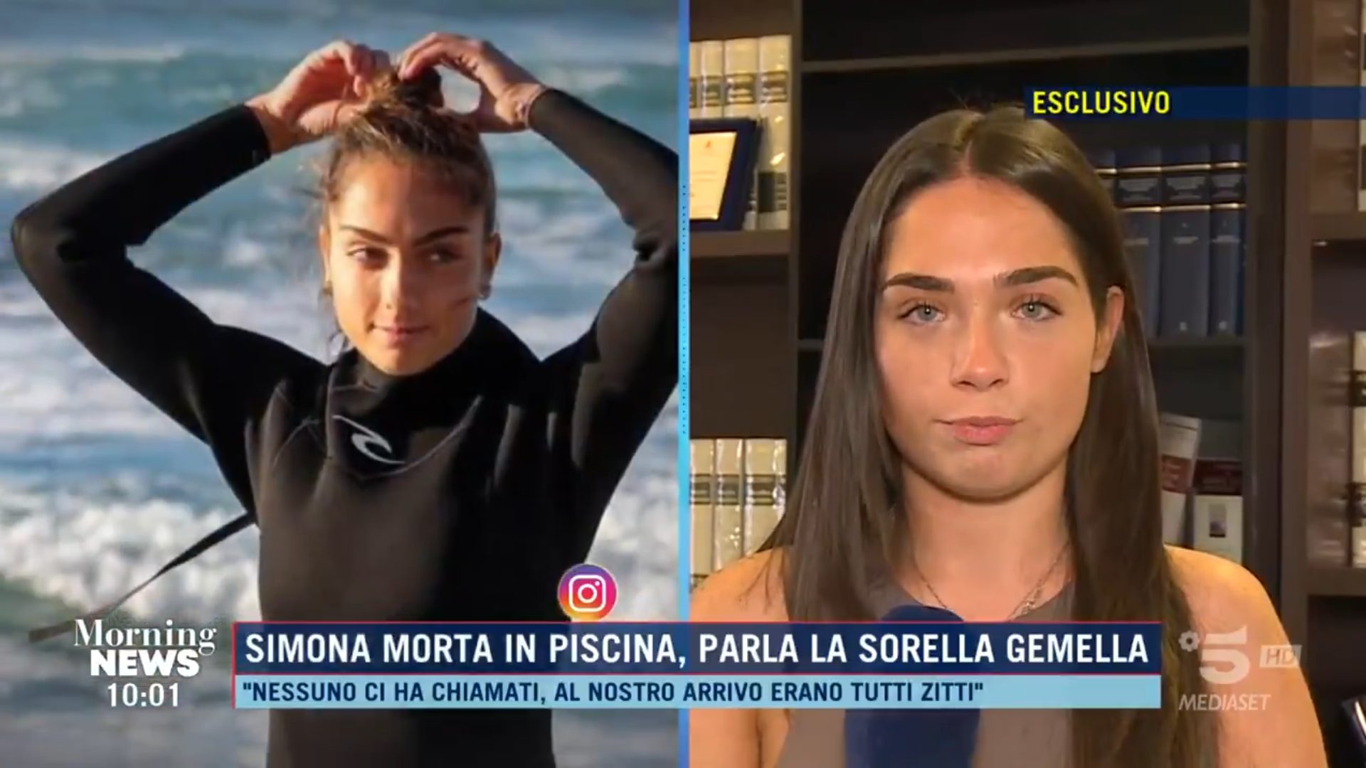 la sorella di simona cinà in tv