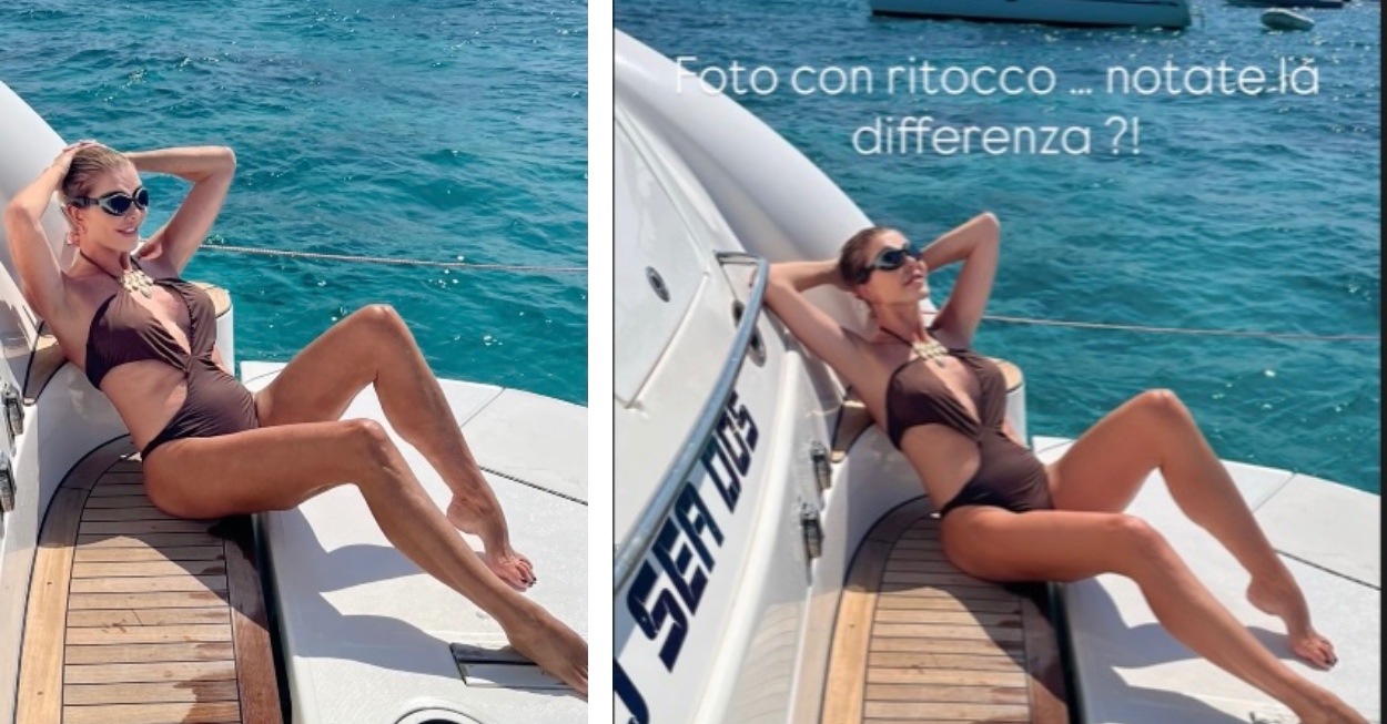 alba Parietti ritocco