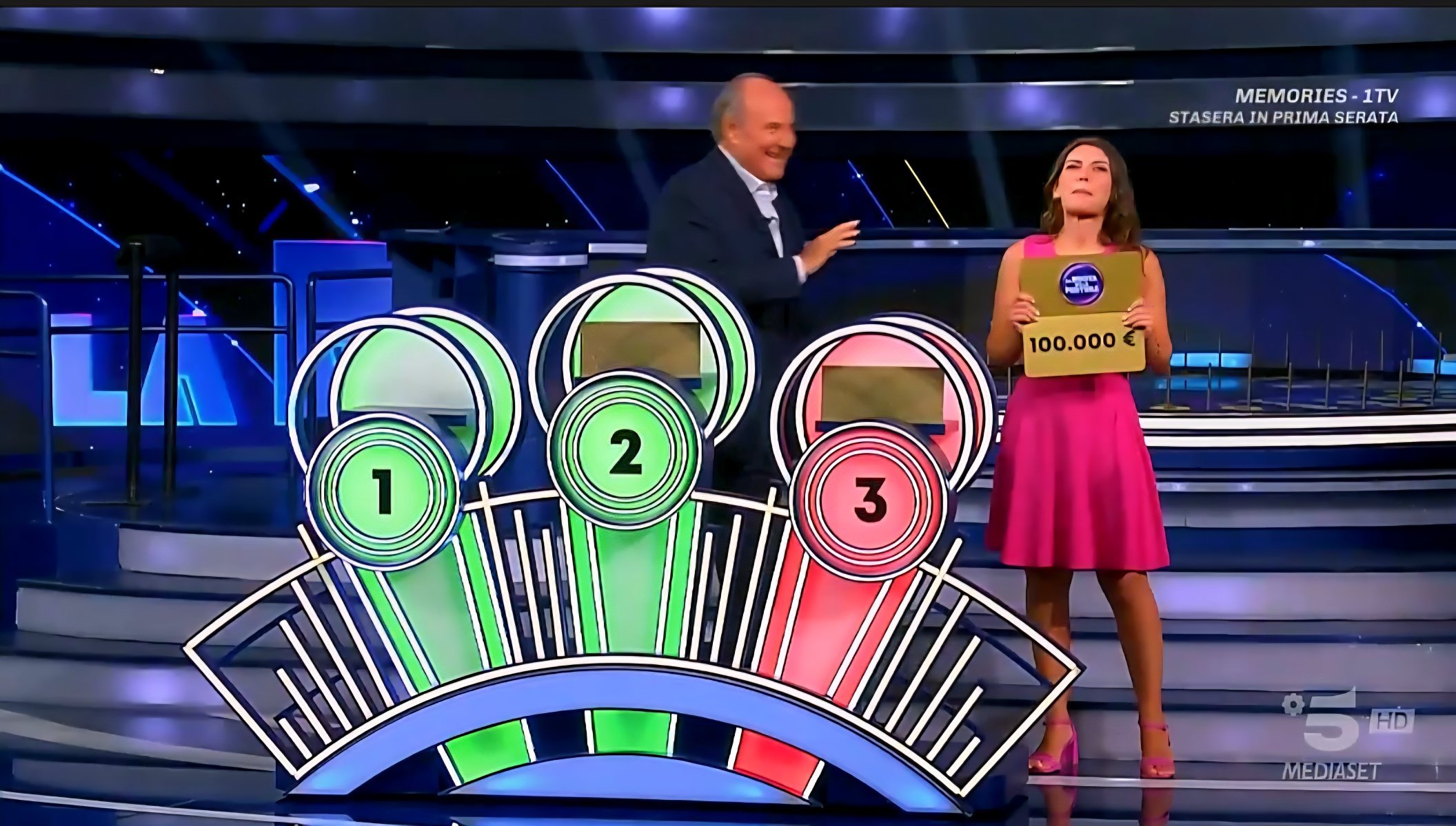 ascolti la ruota della fortuna e memories
