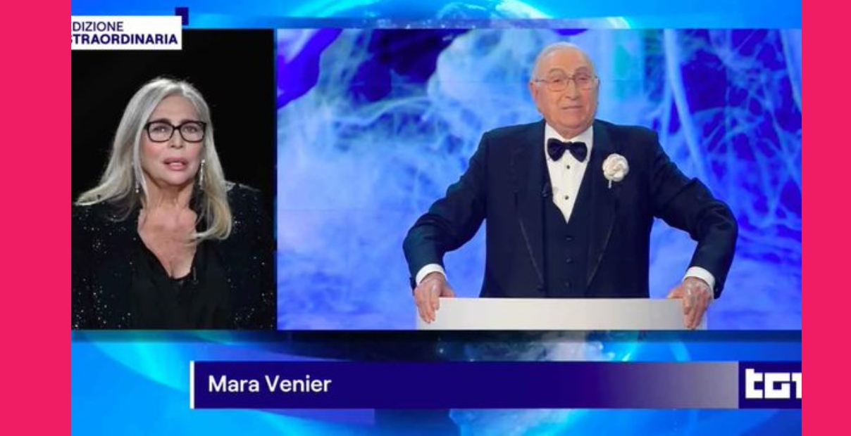 mara venier omaggio pippo baudo