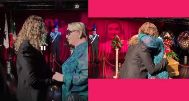 abbraccio katia ricciarelli figlia pippo baudo