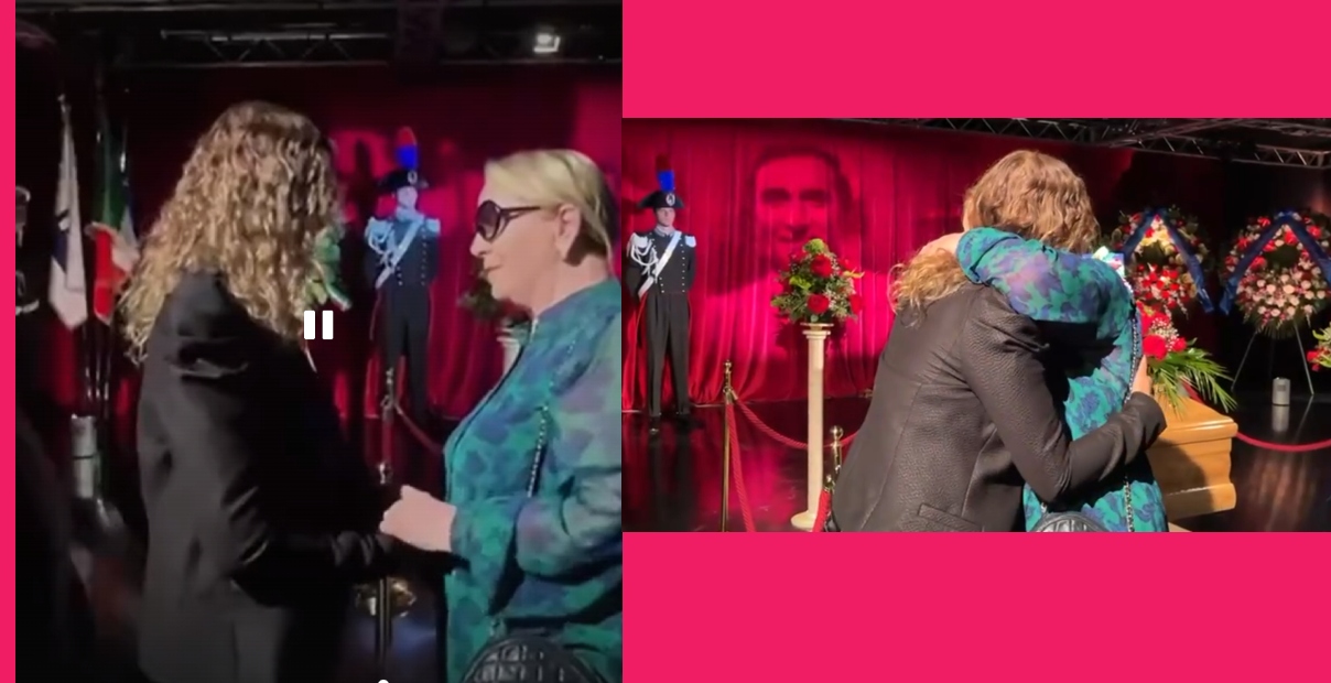 abbraccio katia ricciarelli figlia pippo baudo