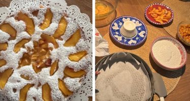 caterina balivo torta pesche